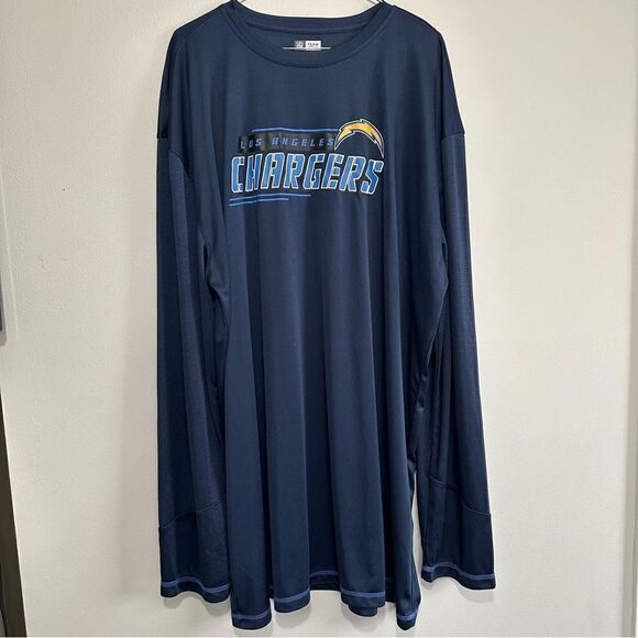 San Diego Chargers Long Sleeve NFL Team Apparel Shirt Mens Sz 2XLT TX3 Cool - Picture 8 of 8